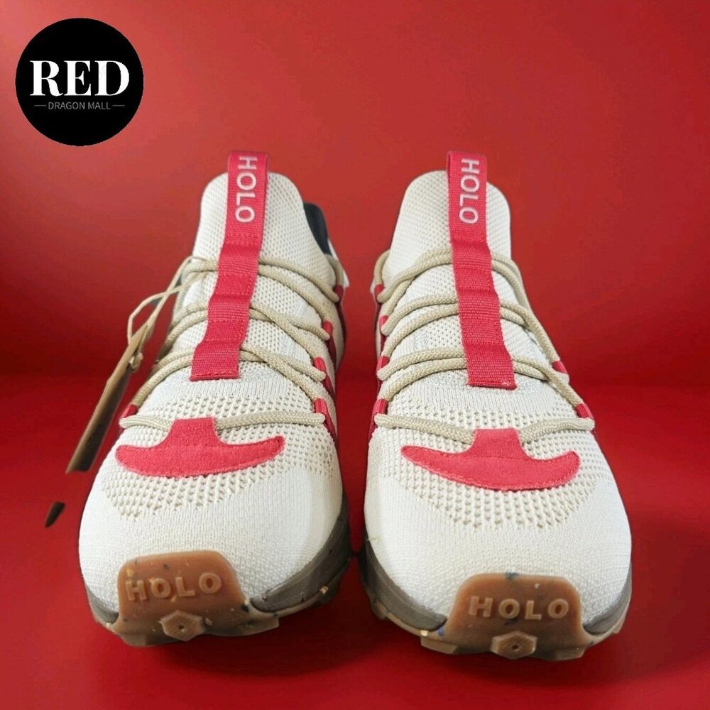 HOLO Artemis Trail Running Shoes Sneakers Red White - Men's Size 11 - Picture 4 of 15